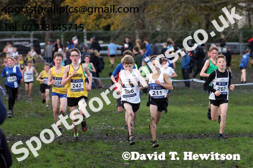Boys under-13s 2017 British Athletics Liverpool Cross Challenge, Sefton Park, Liverpool. Photo:  David T. Hewitson/Sports for All Pics